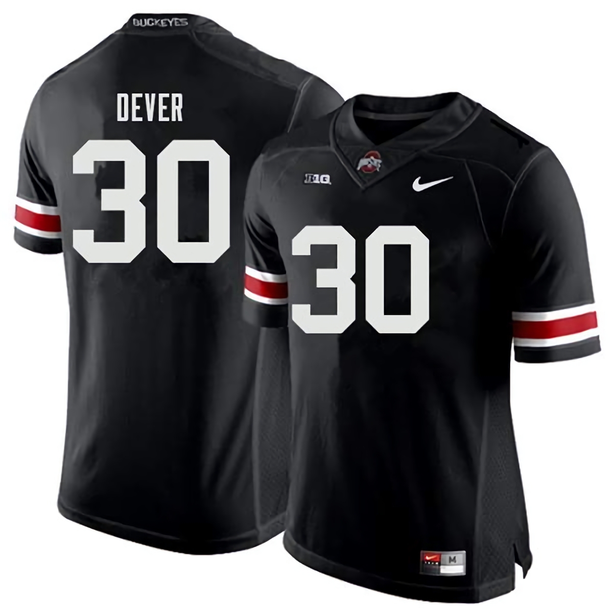 Kevin Dever Ohio State Buckeyes Men's NCAA #30 Nike Black College Stitched Football Jersey OAV0456RF